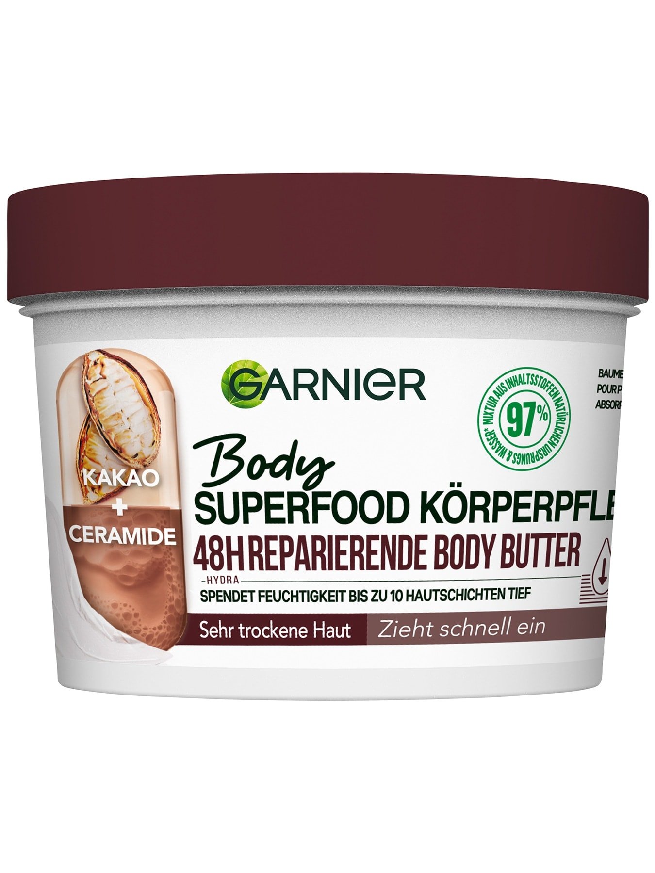 Body Superfood Körperpflege 48h reparierende Body Butter Kakao - Produktabbildung
